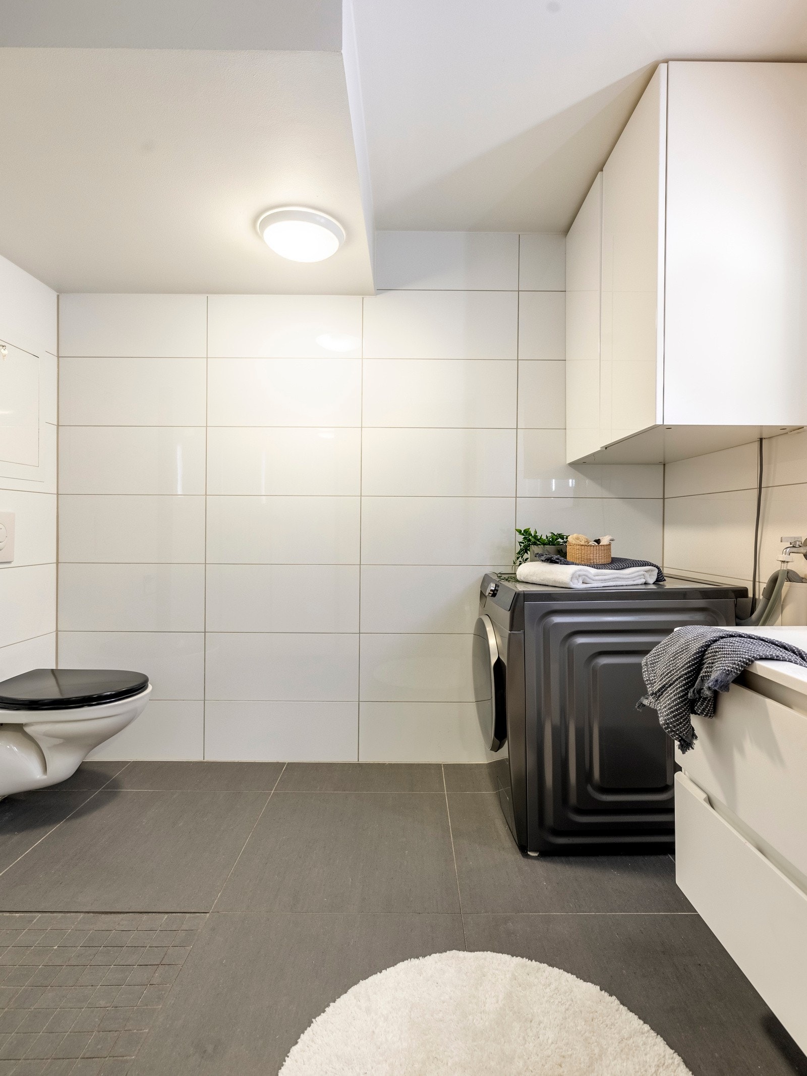 Det er også opplegg for vaskemaskin. Galleribilde