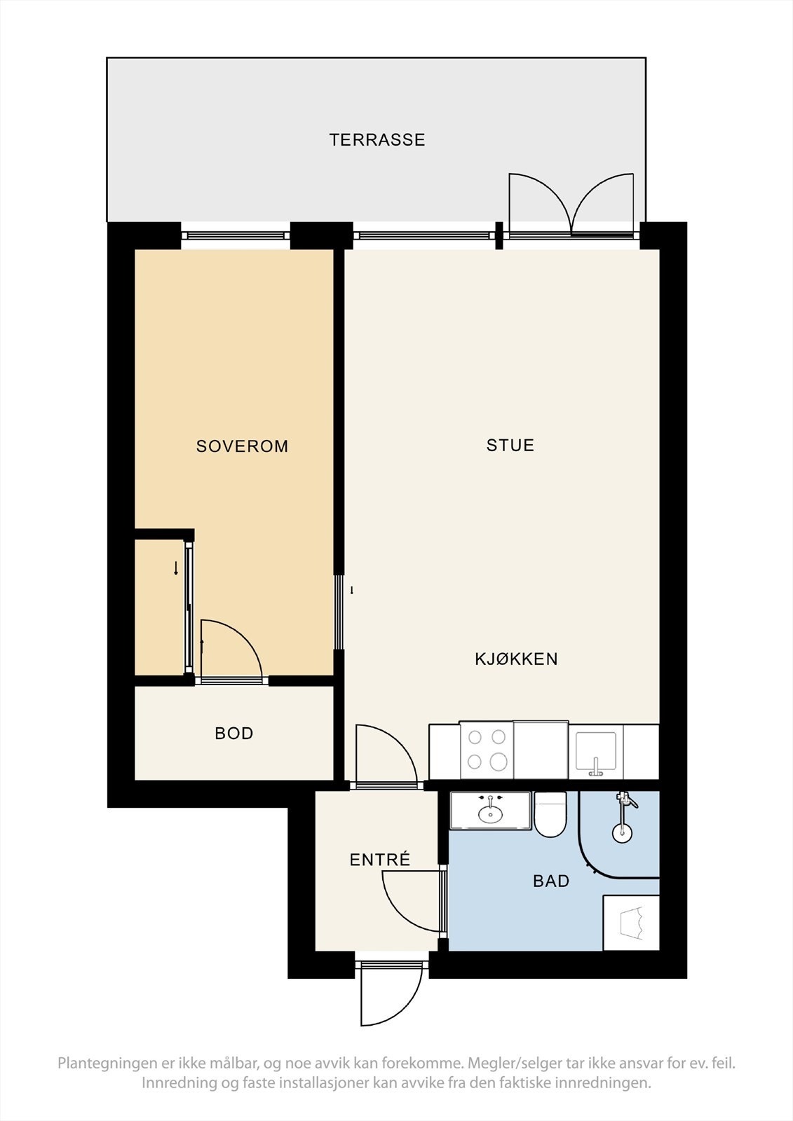 Plantegning av leiligheten. Galleribilde