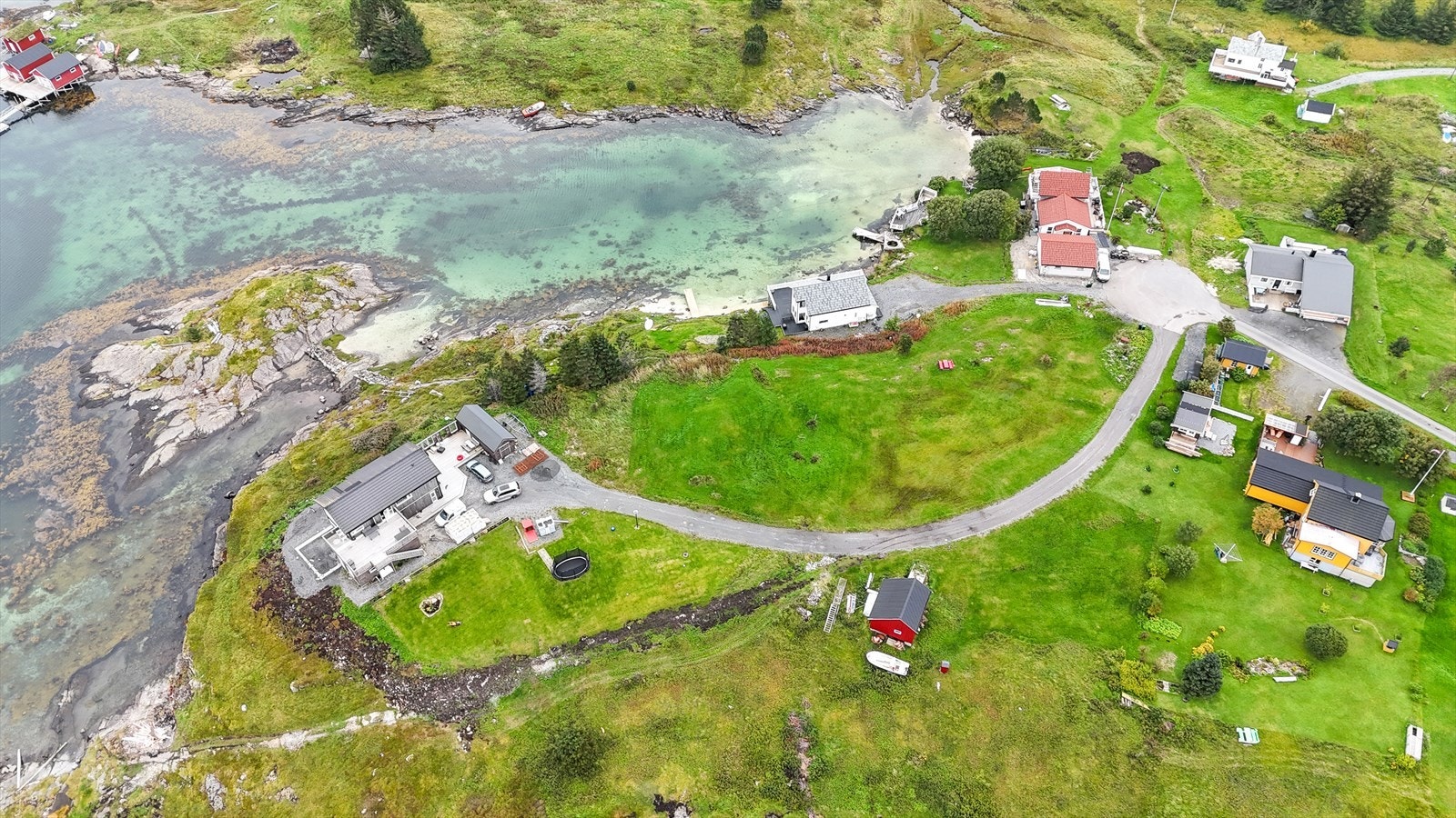 Dronebilde av området. Galleribilde