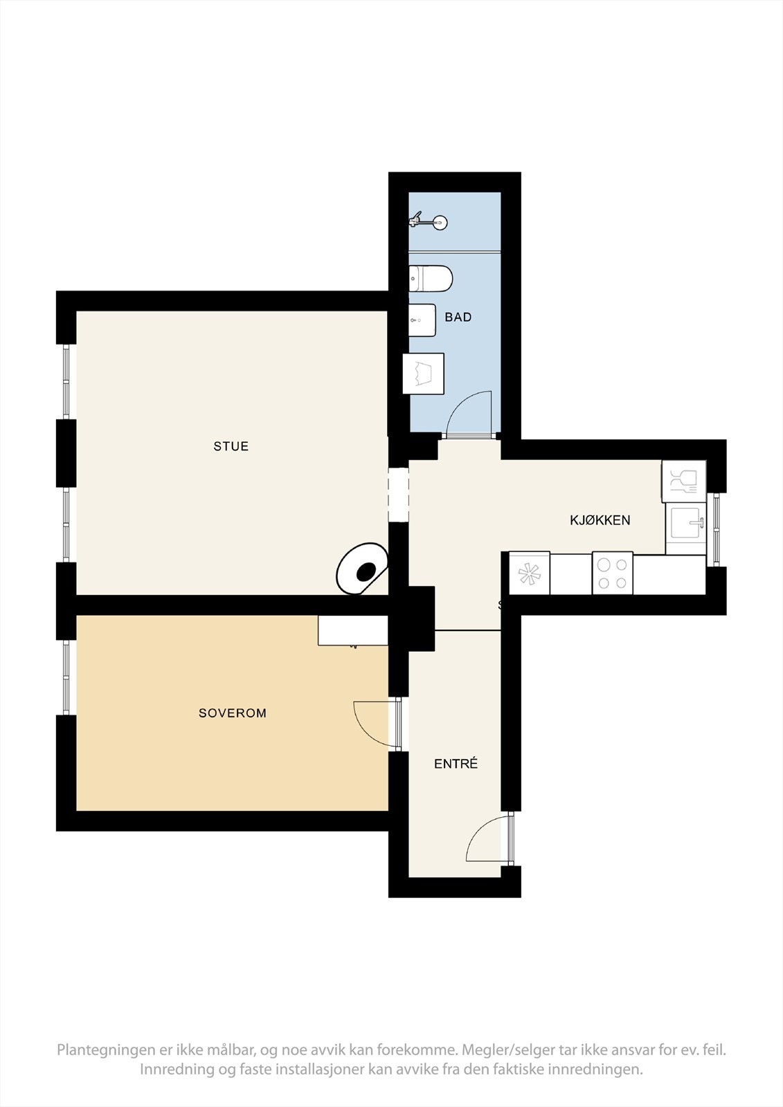 Gjennomgående og god planløsning. Galleribilde