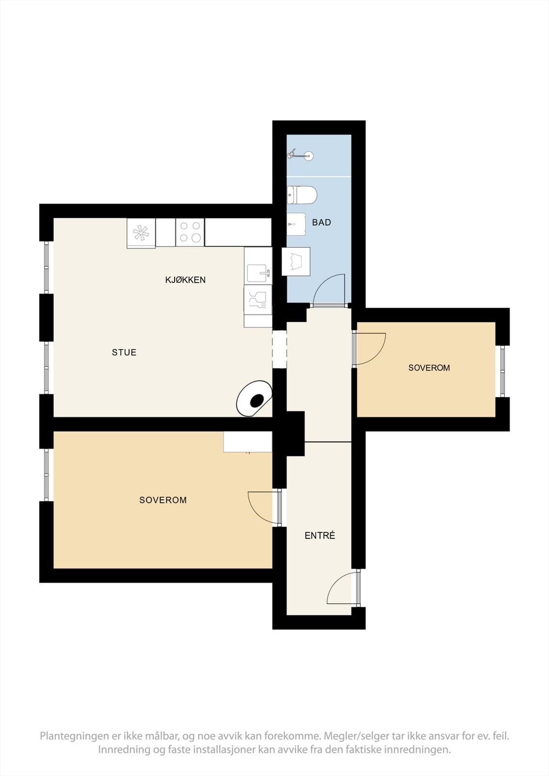 Alternativ planløsning. Galleribilde