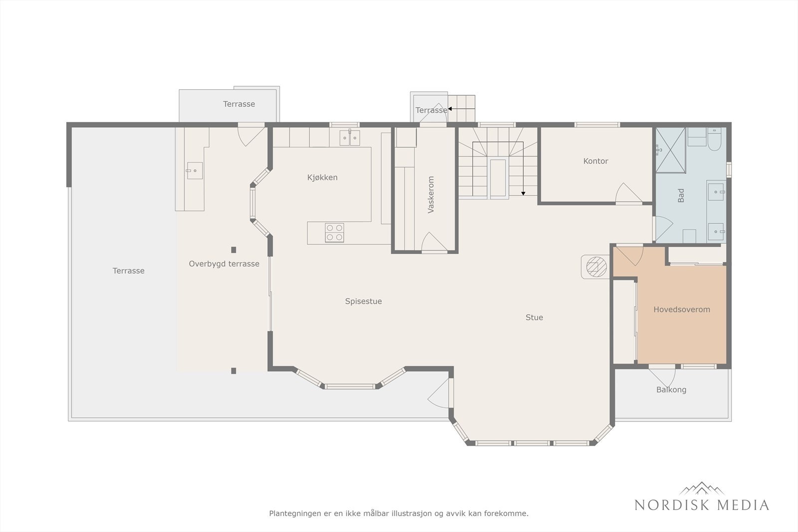 Plantegning 2. etasje Galleribilde