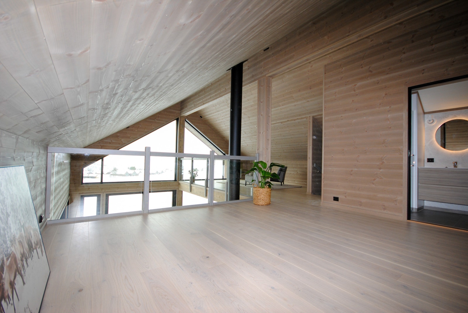 Lofstue. Bad og 2 soverom til høyre. Galleribilde