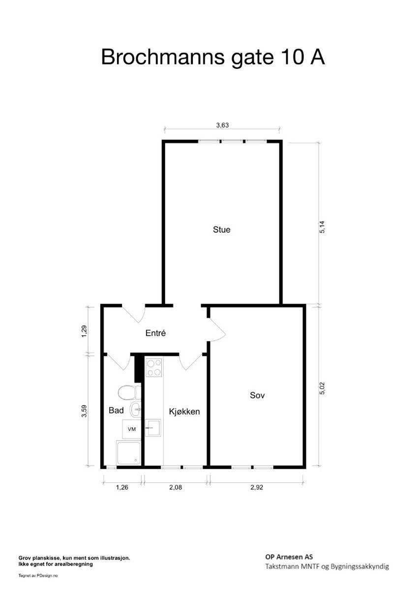 Meget fin planløsning. Galleribilde