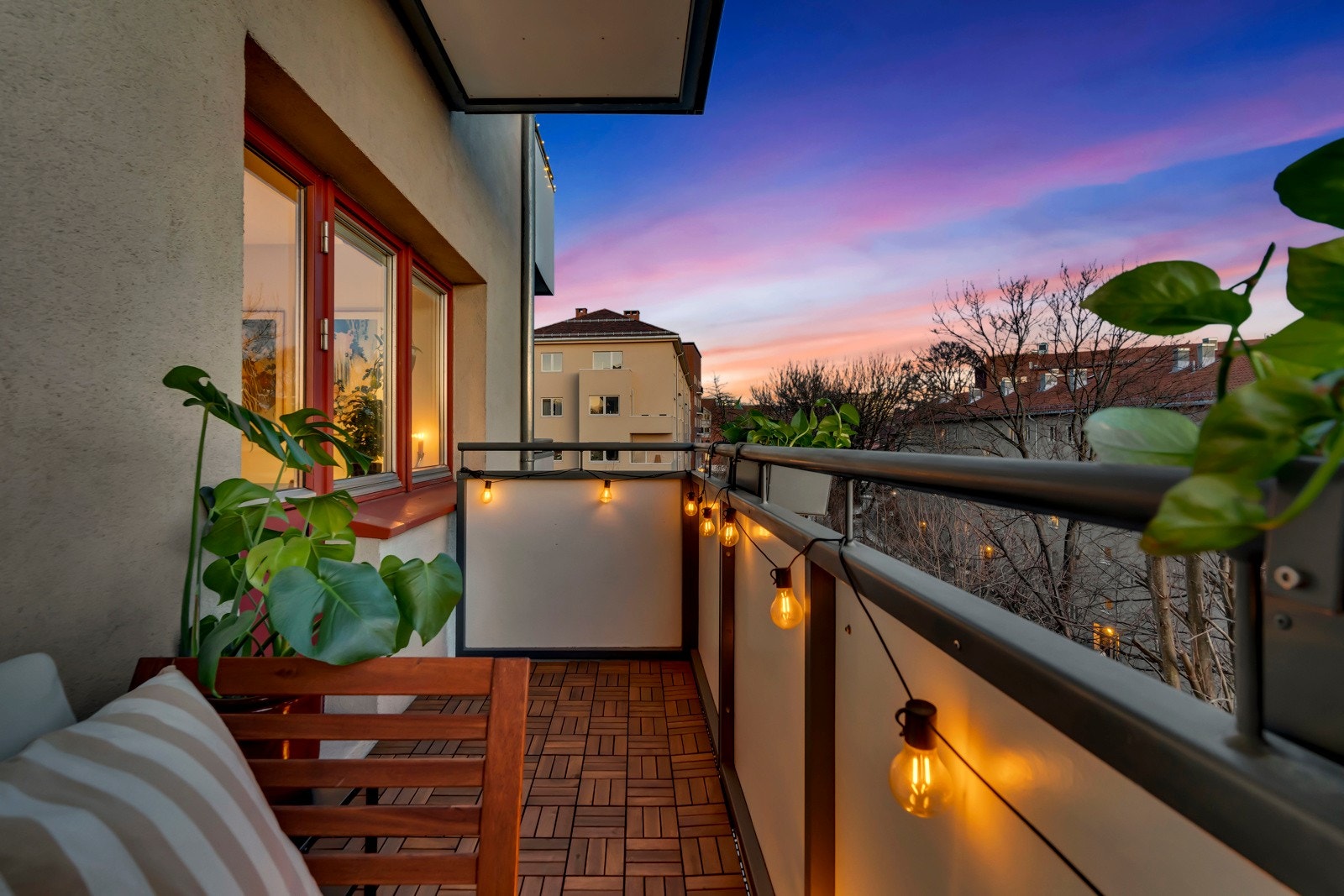 Her er kan det enkelt møbleres med sittebenk, grill og beplantninger. Galleribilde