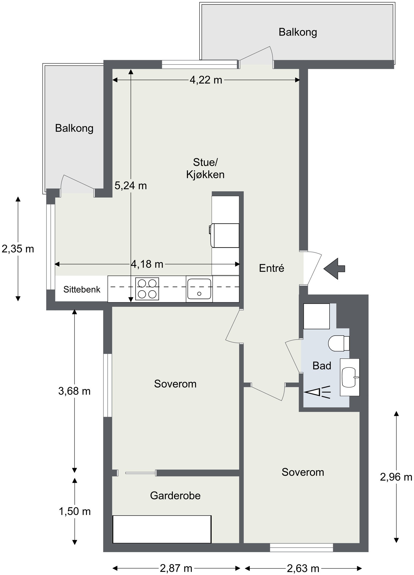 Plantegning. Galleribilde