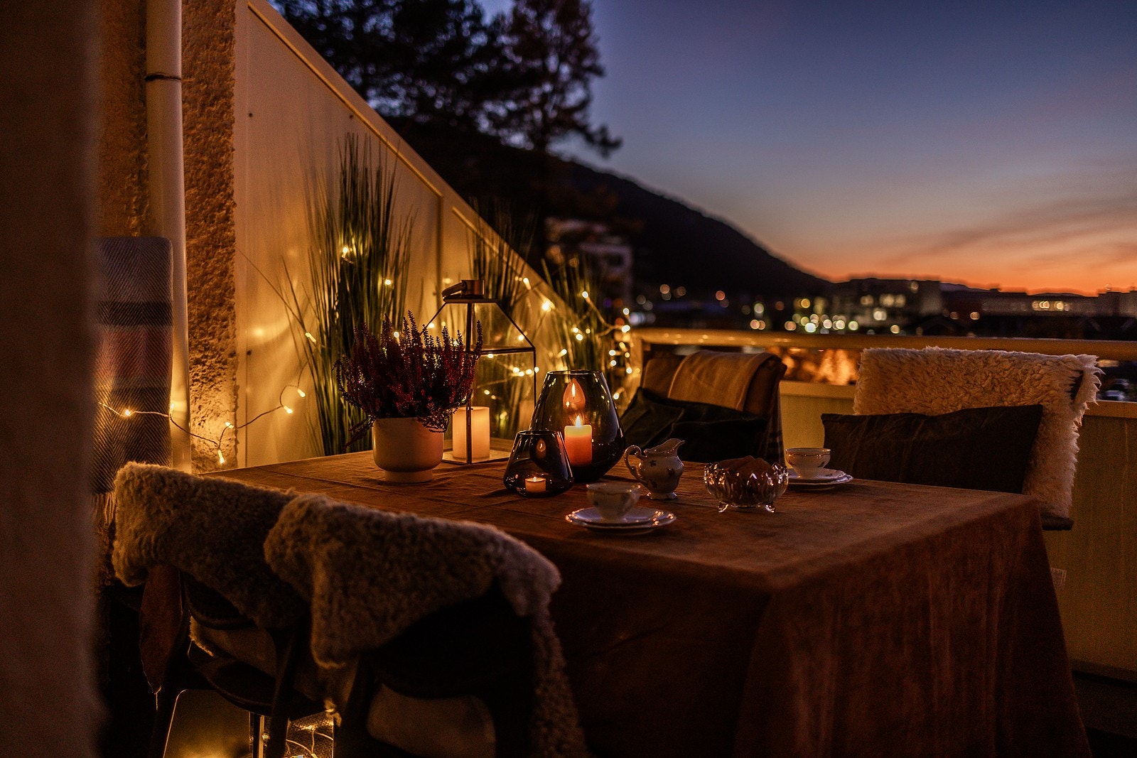 Fra terrasse. Galleribilde