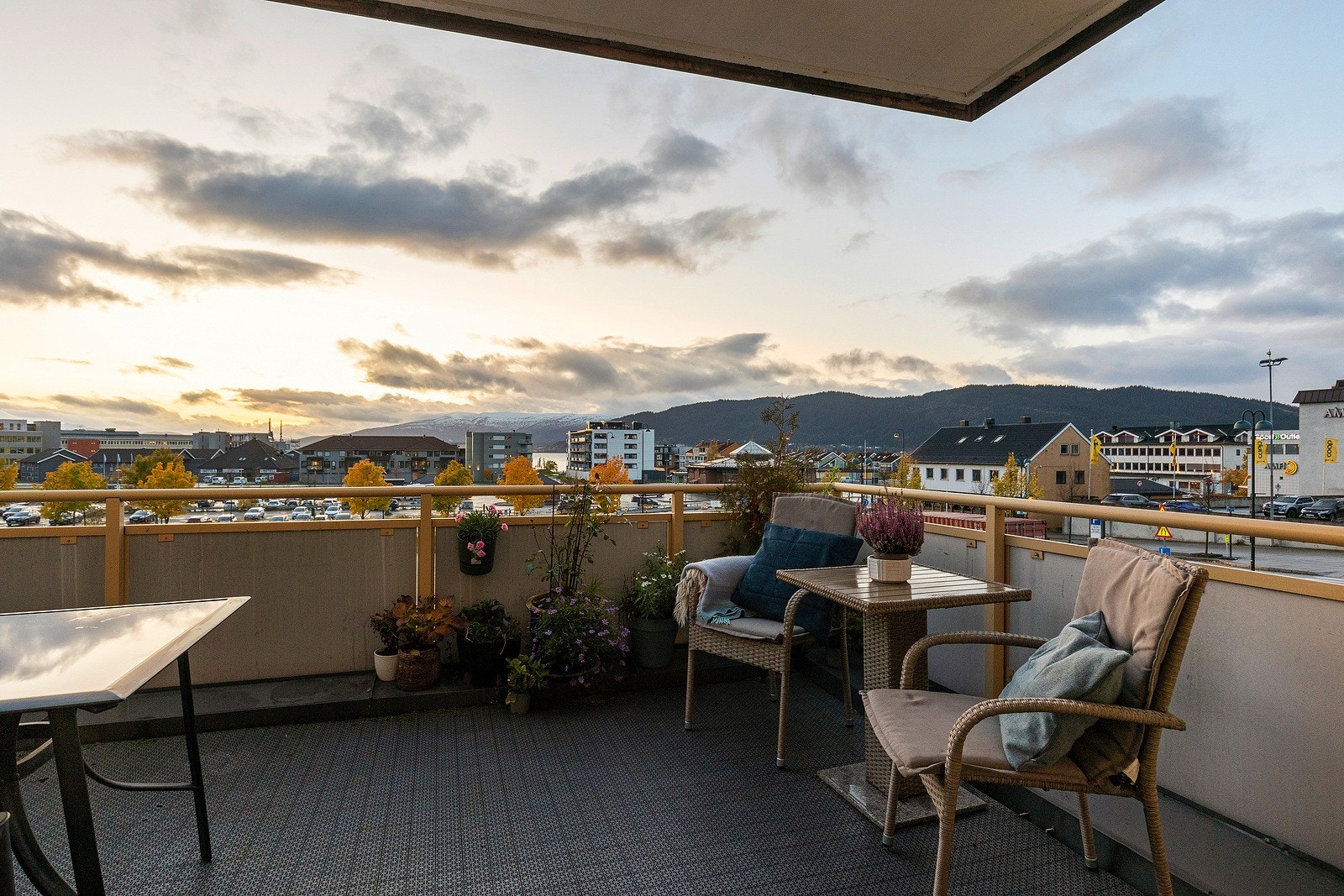 Fra terrassen dagtid. Galleribilde