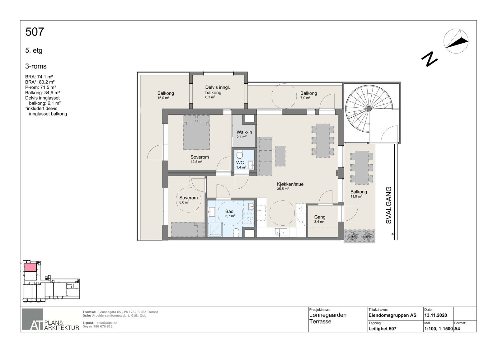 Plantegning - 507 Galleribilde