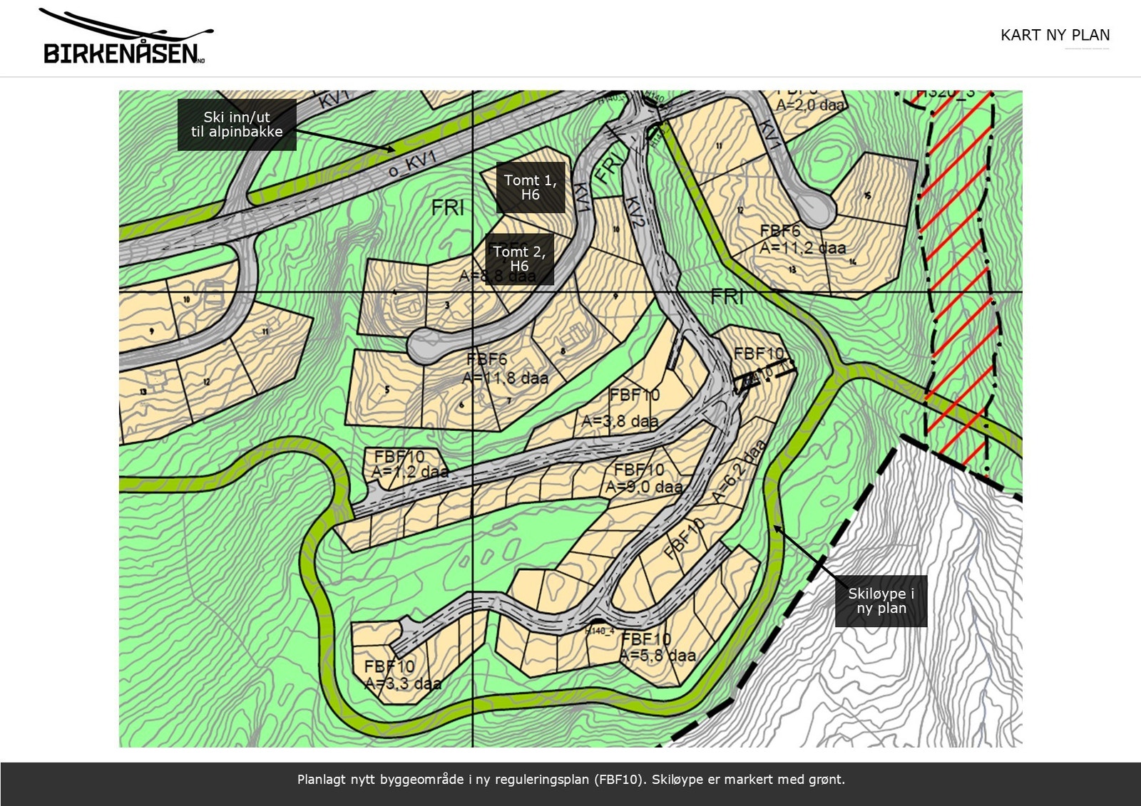 Ski inn/ut til alpinbakken rett ved tomten. Langrenn er også svært praktisk. Galleribilde