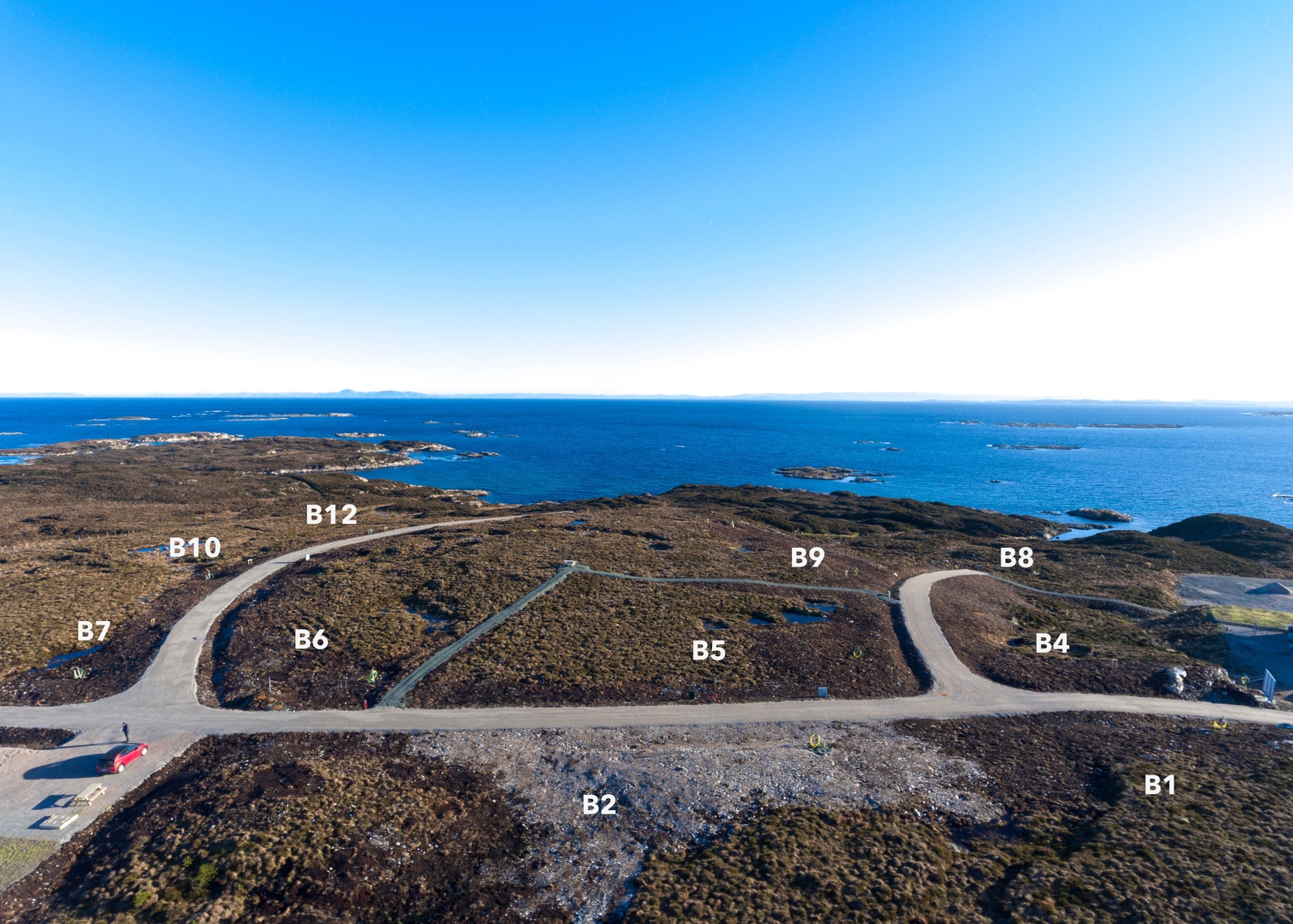 Tomtene i Uttian Panorama er på mellom ca. 1400 til 3300 kvm. Galleribilde