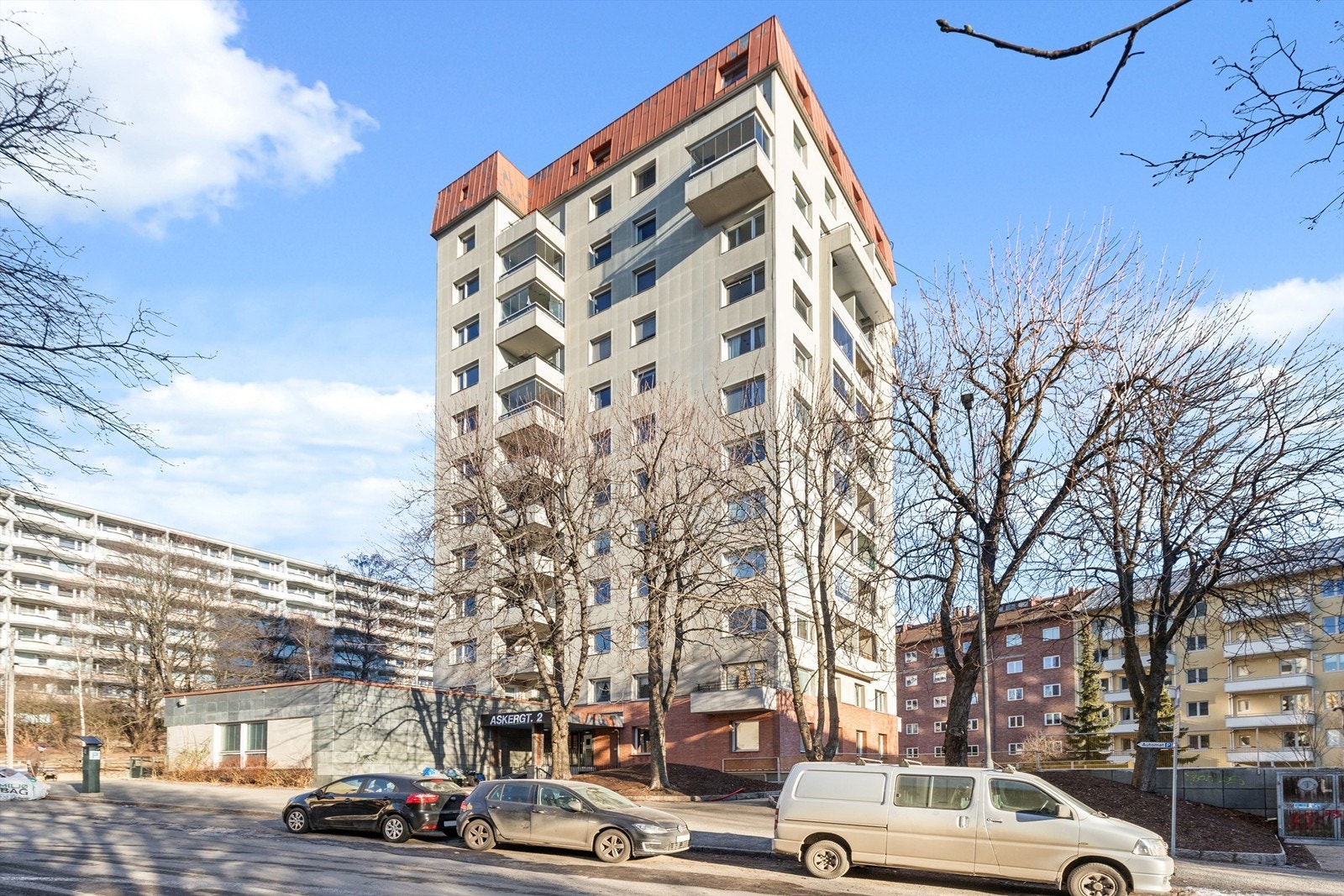 Askergata 2 ligger på bunnen av Torshov, eller øverst på Grünerløkka - som de siste årene har etablert seg til å bli en av de mest populære bydelene i Oslo. Galleribilde