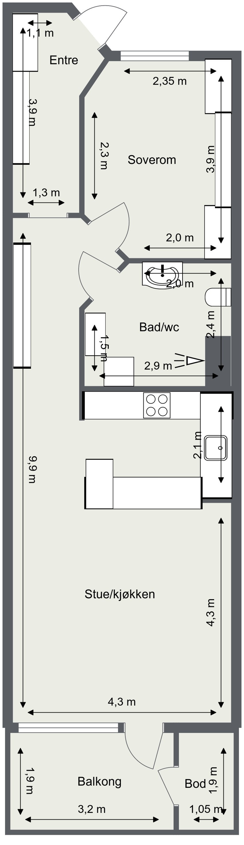 Plantegning. Galleribilde