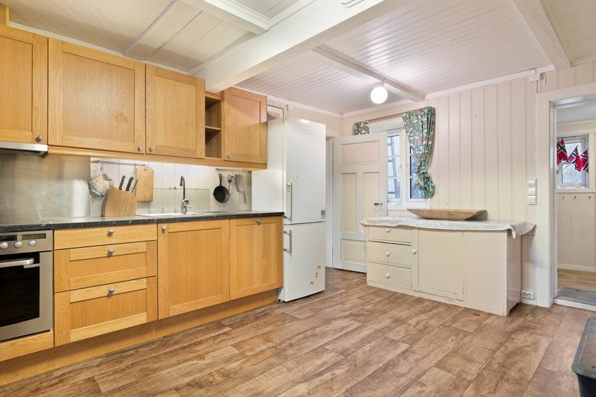 Kjøkkeninnredningen er fra 2009. Galleribilde