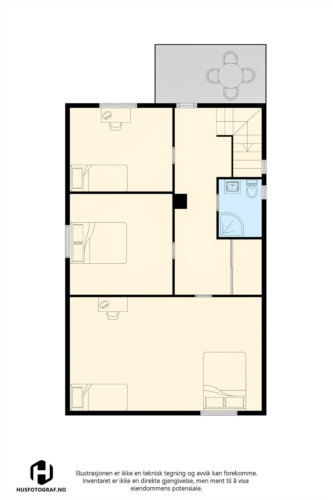 Plantegning 2. etasje Galleribilde