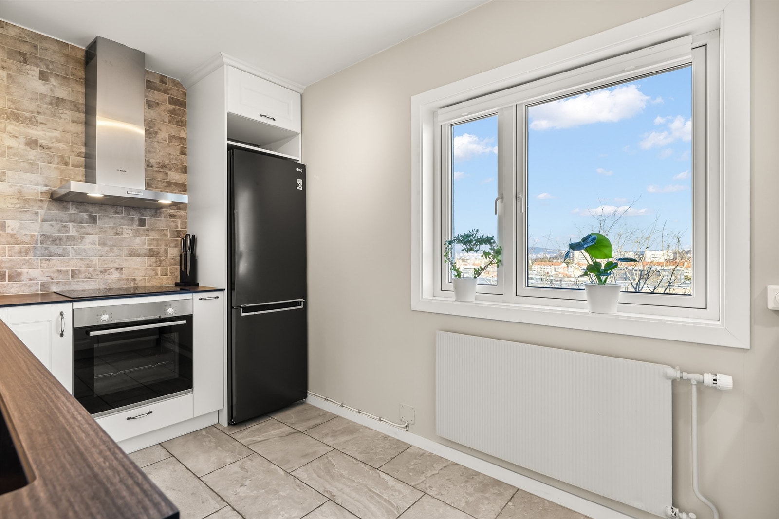 Kjøkken med fin utsikt Galleribilde