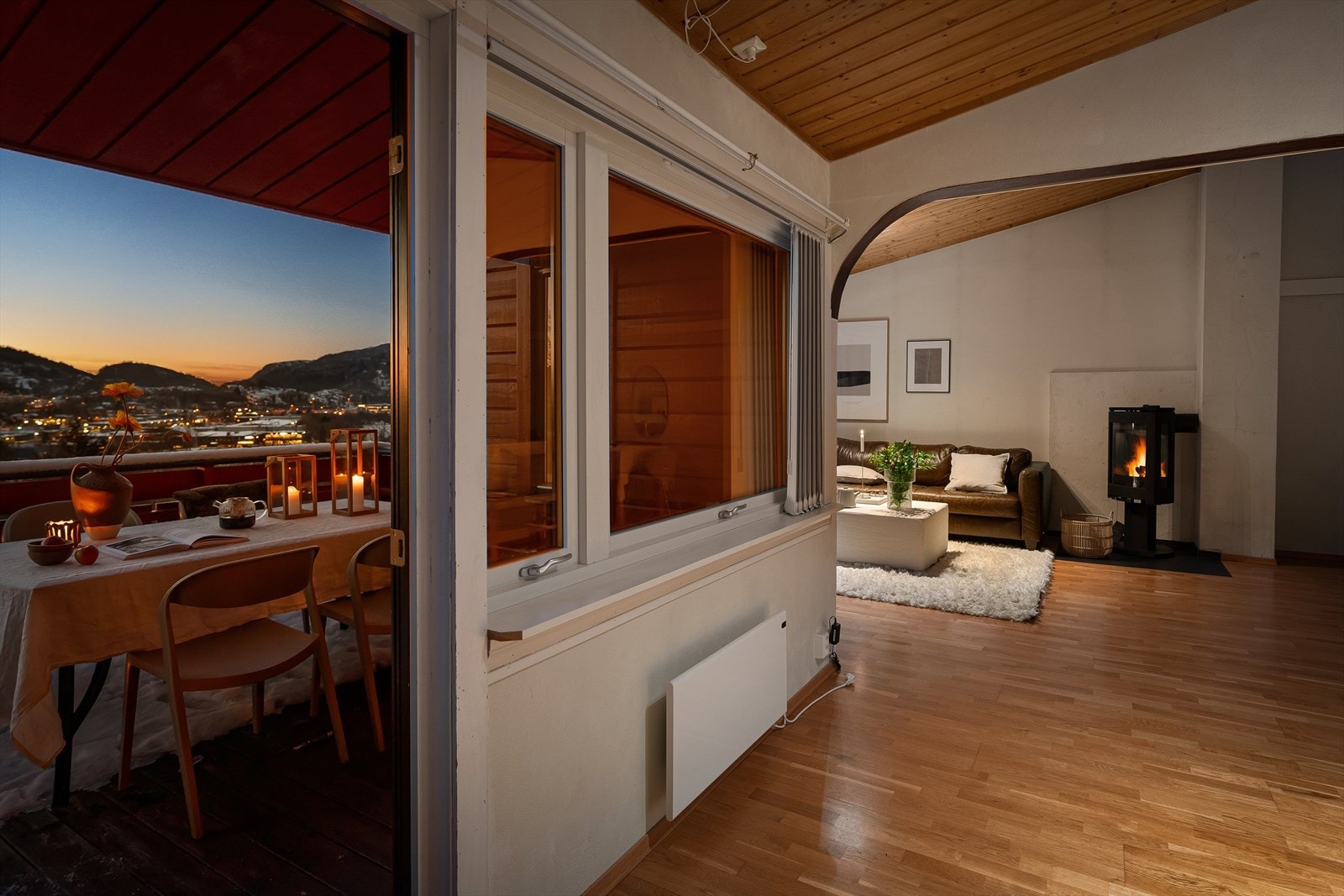 Altanen måler 19,5m² og ble utvidet med godkjenning fra borettslaget Galleribilde