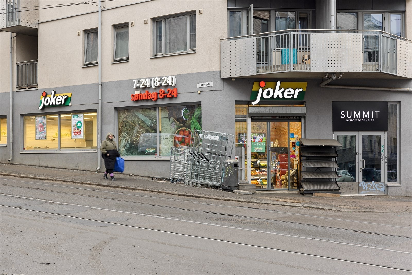 Søndagsåpen butikk er kun et steinkast unna boligen. Galleribilde