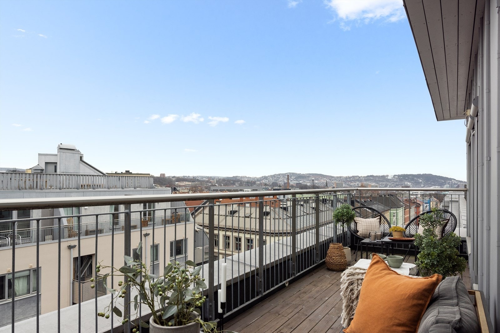 Nyt utsikten over Oslo by. Galleribilde