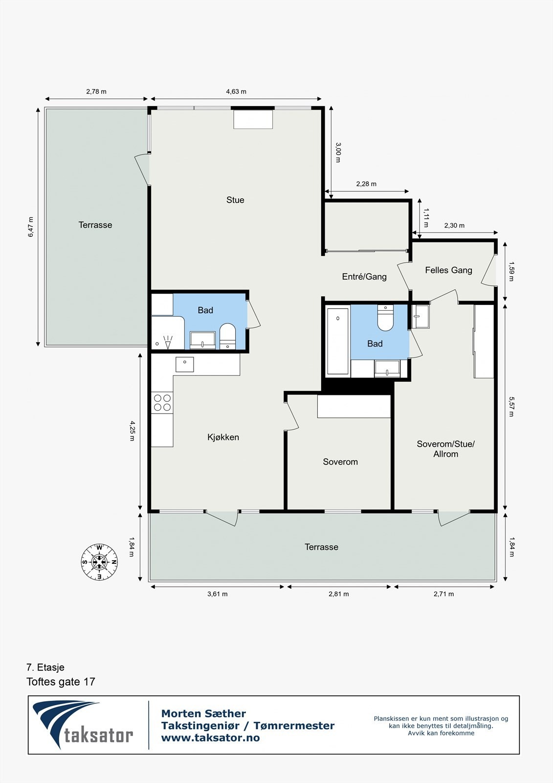 Plantegning. Galleribilde