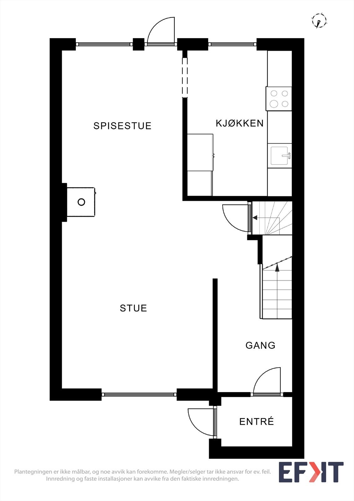 Plantegning hovedplan. Galleribilde