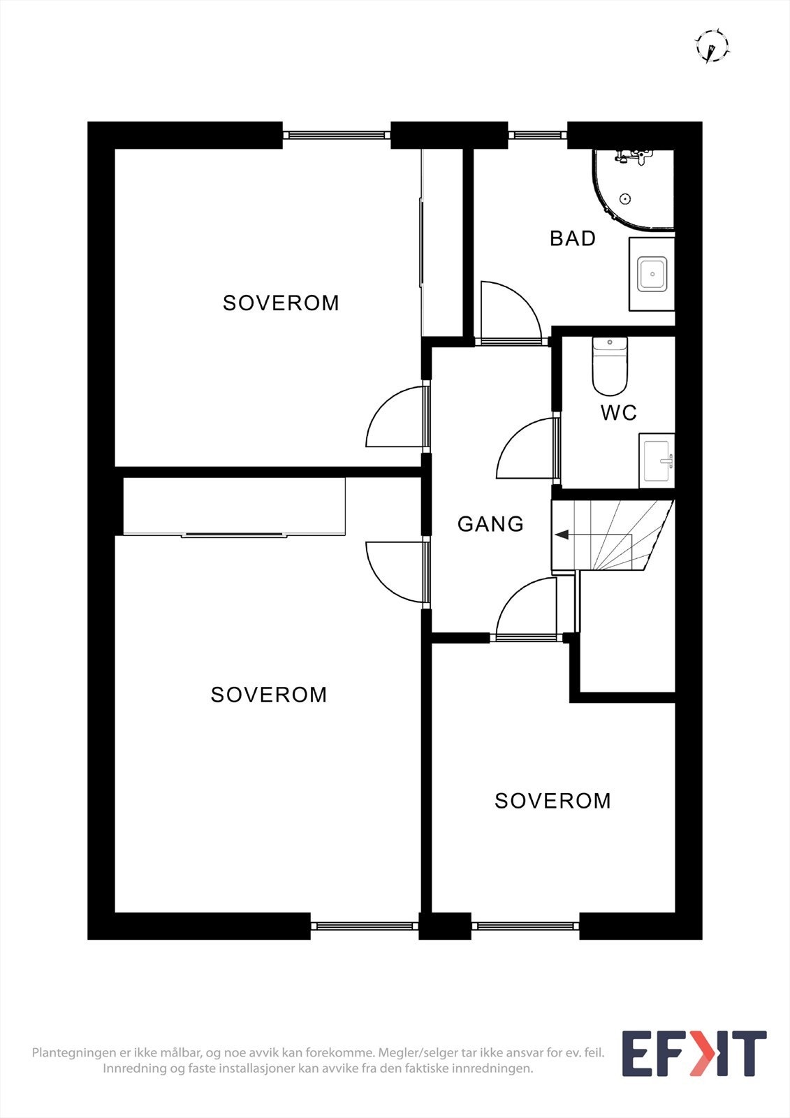 Plantegning 2. etasje Galleribilde