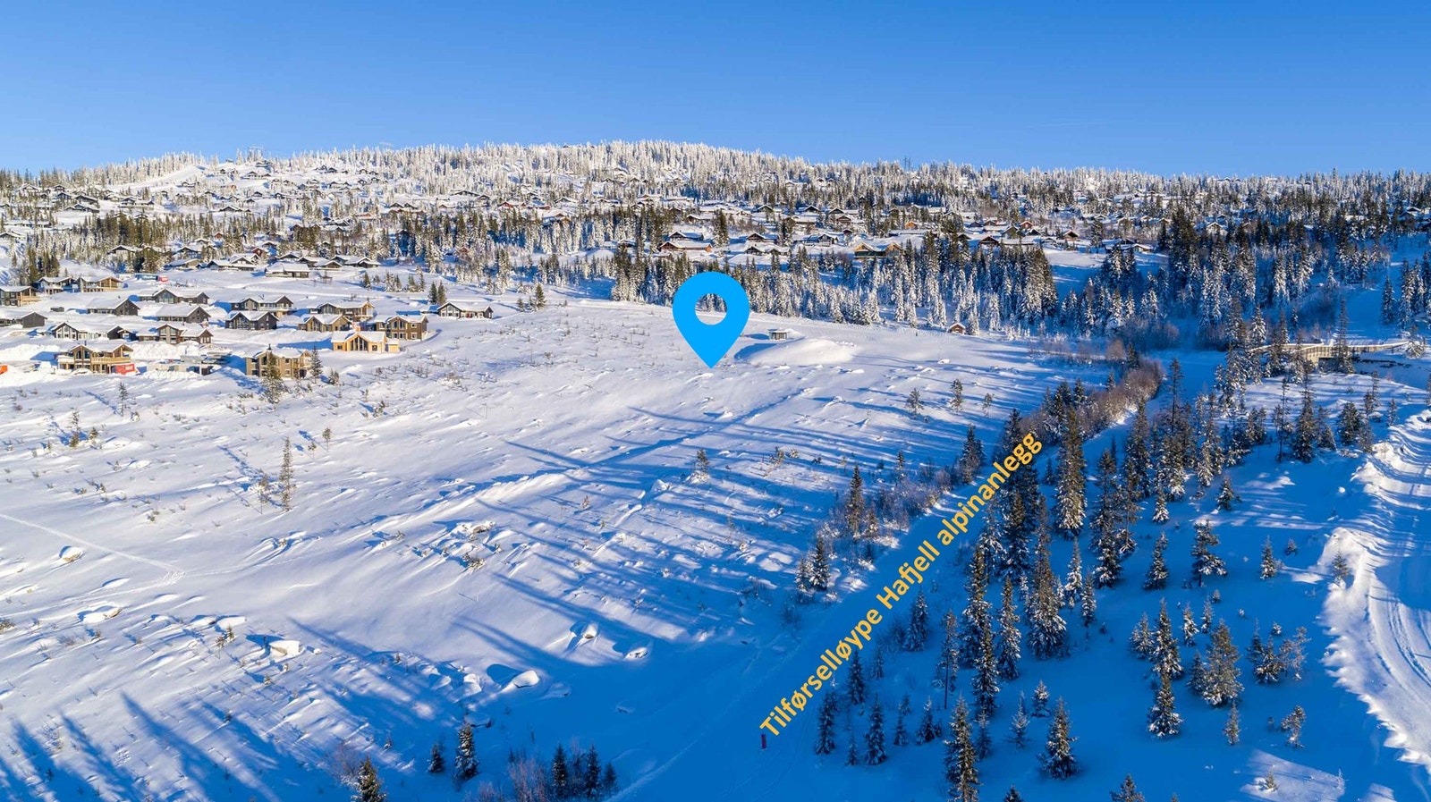 Stubberudsætra ligger flott til i Hafjell sør. Tilførselløype til alpinanlegget går rett nedenfor tomtene. Galleribilde
