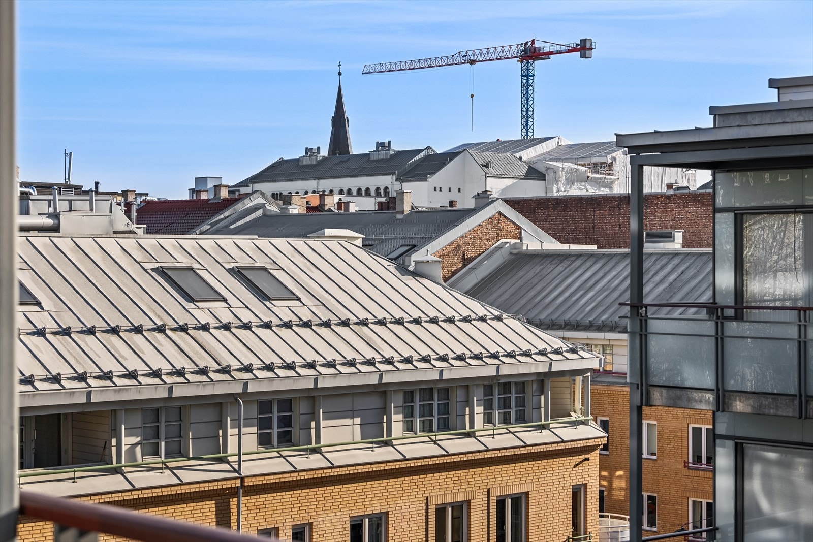 Utstyn fra balkong. Galleribilde