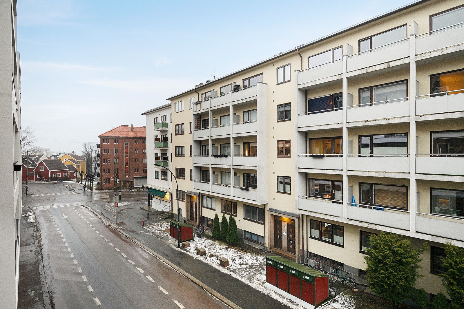 Utsikt fra balkong Galleribilde