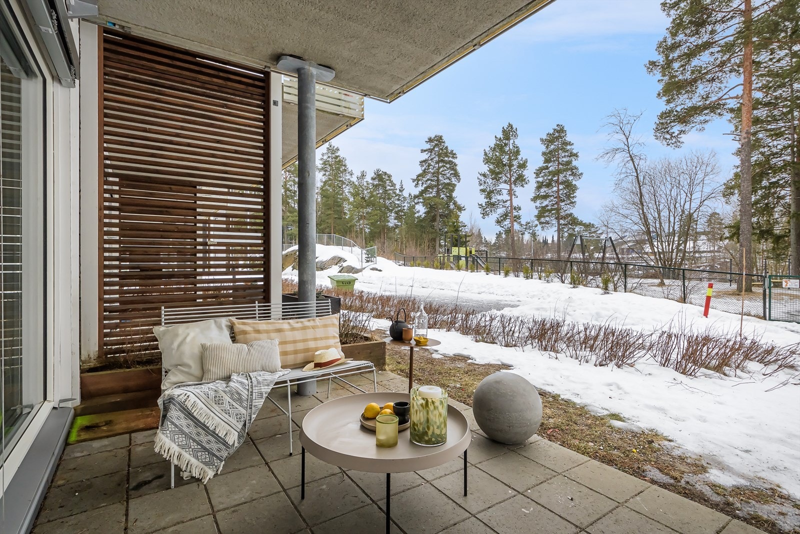 Her er det også kort vei til lekeapparater for de minste. Galleribilde