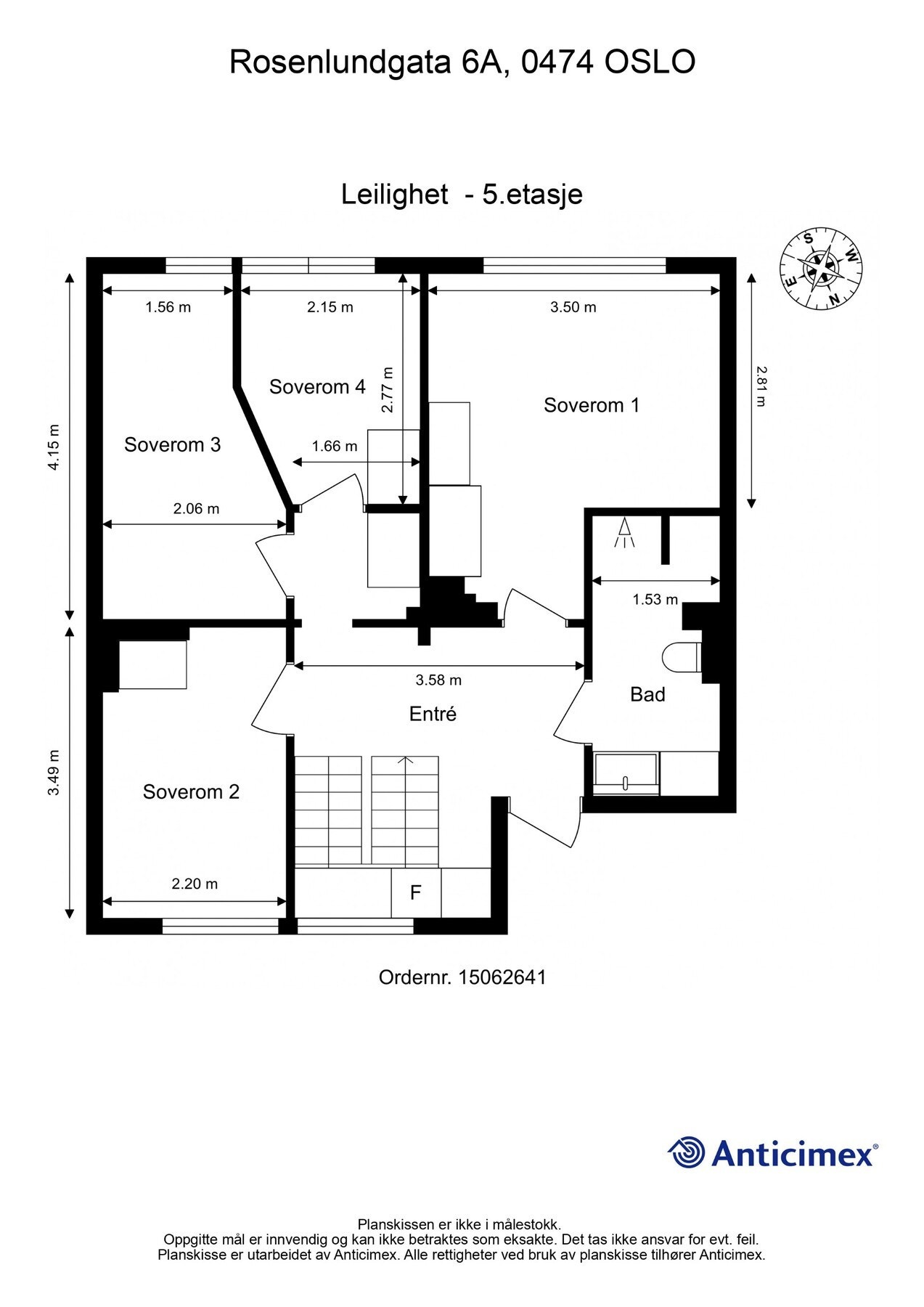 Plantegning - 5.etasje Galleribilde