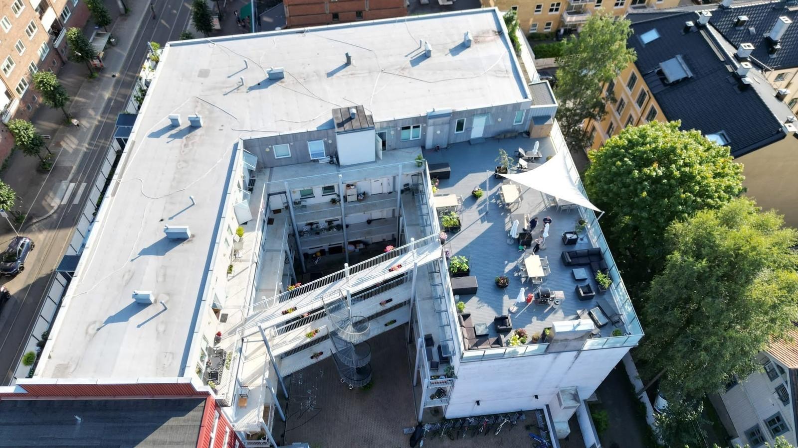 Dronefoto Galleribilde