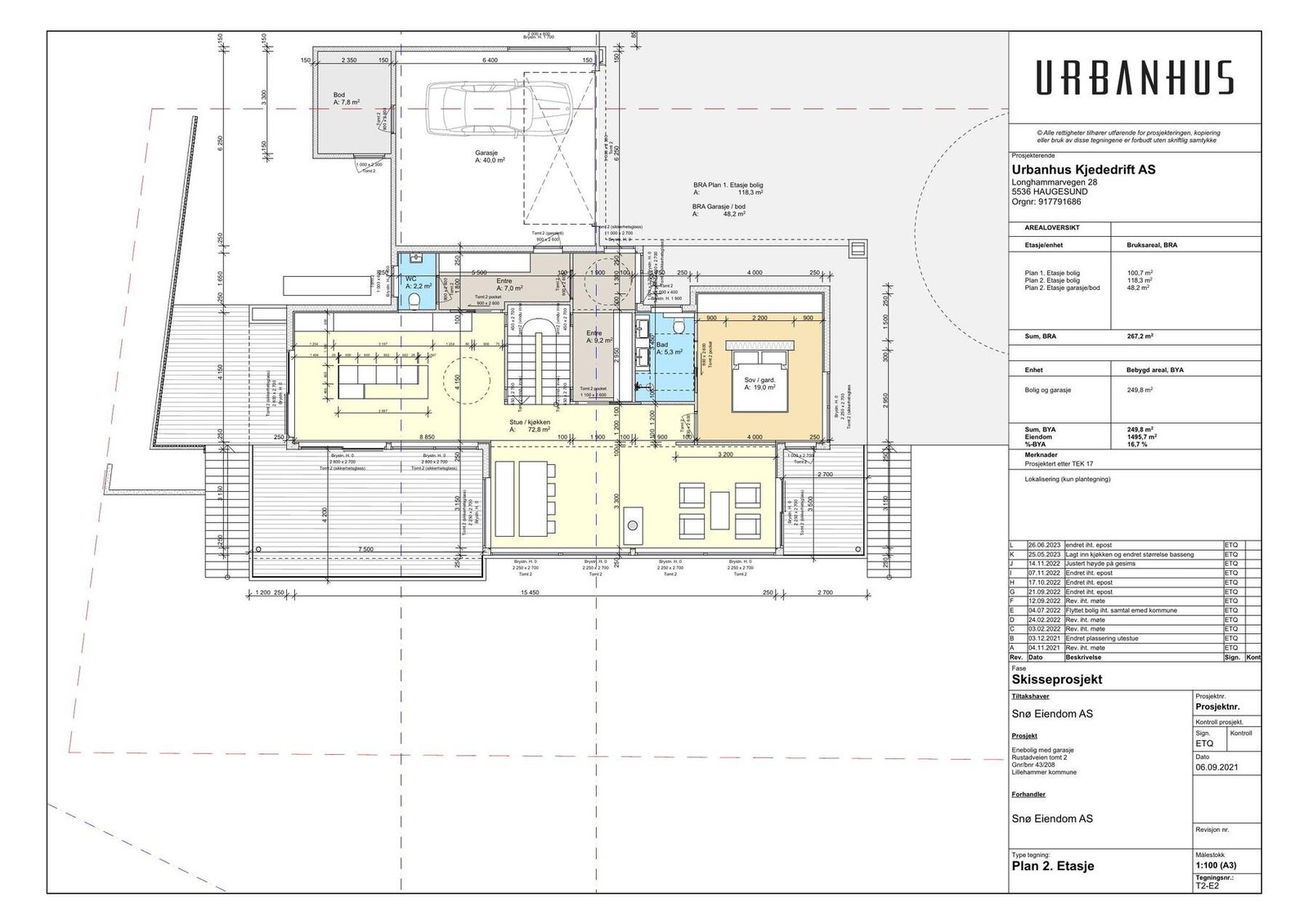 Plantegning 1 etg Galleribilde