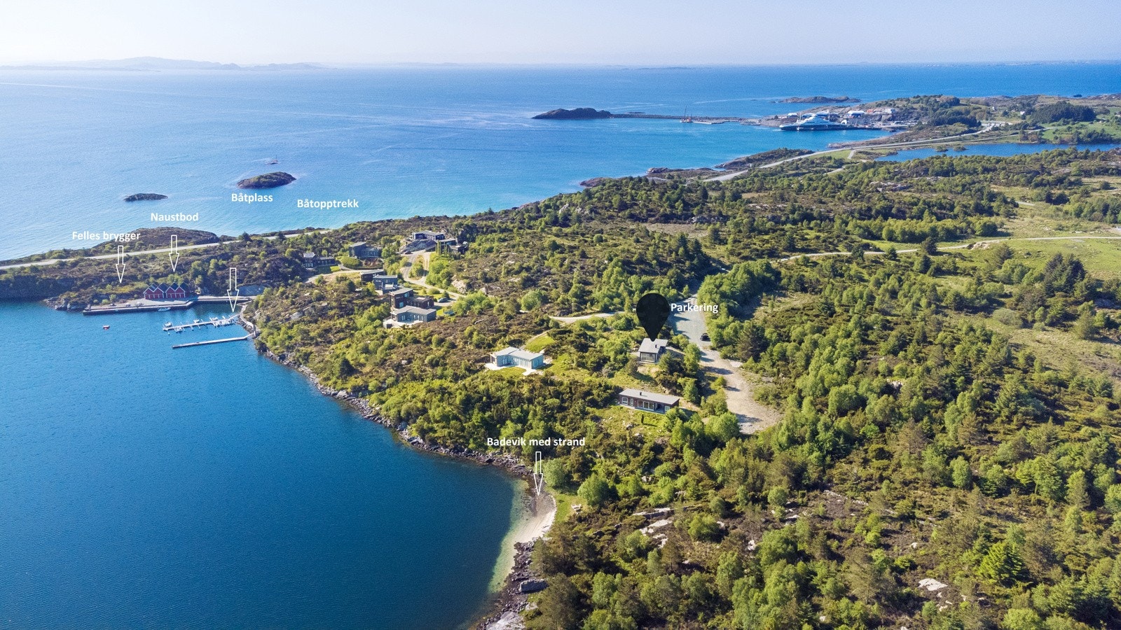 Velkommen til hytte med trygg havn i Lauplandsvågen Galleribilde