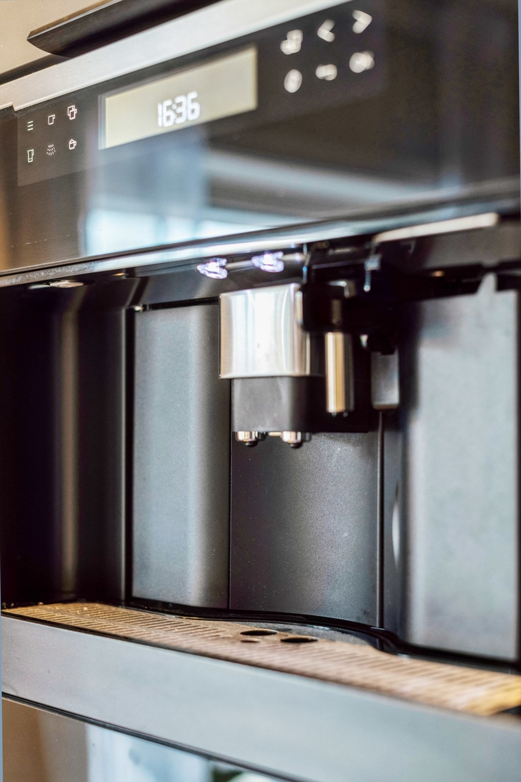 Integrert kaffemaskin. Galleribilde