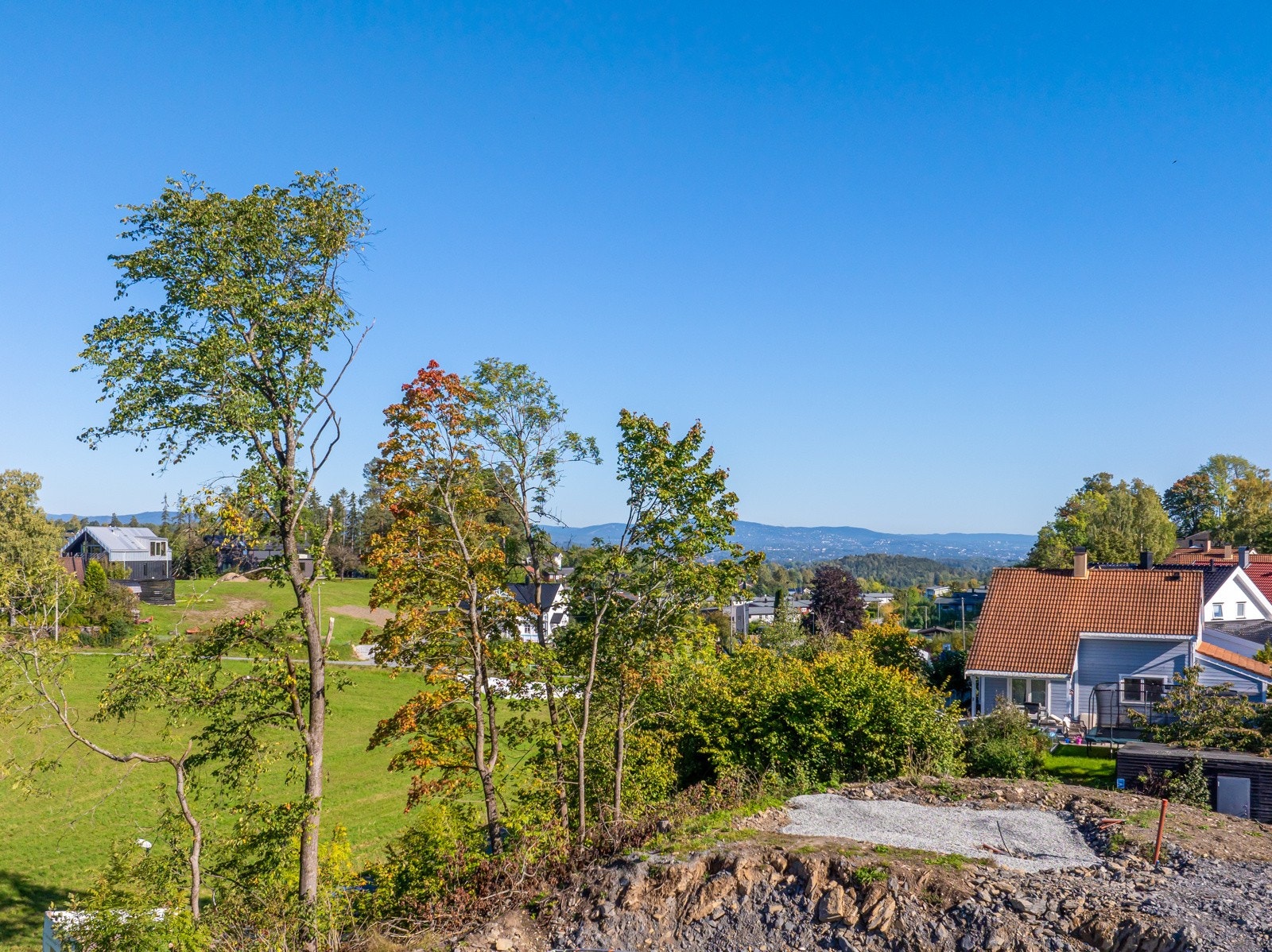 Utsikt innover mot Oslo og Holmenkollen. Galleribilde
