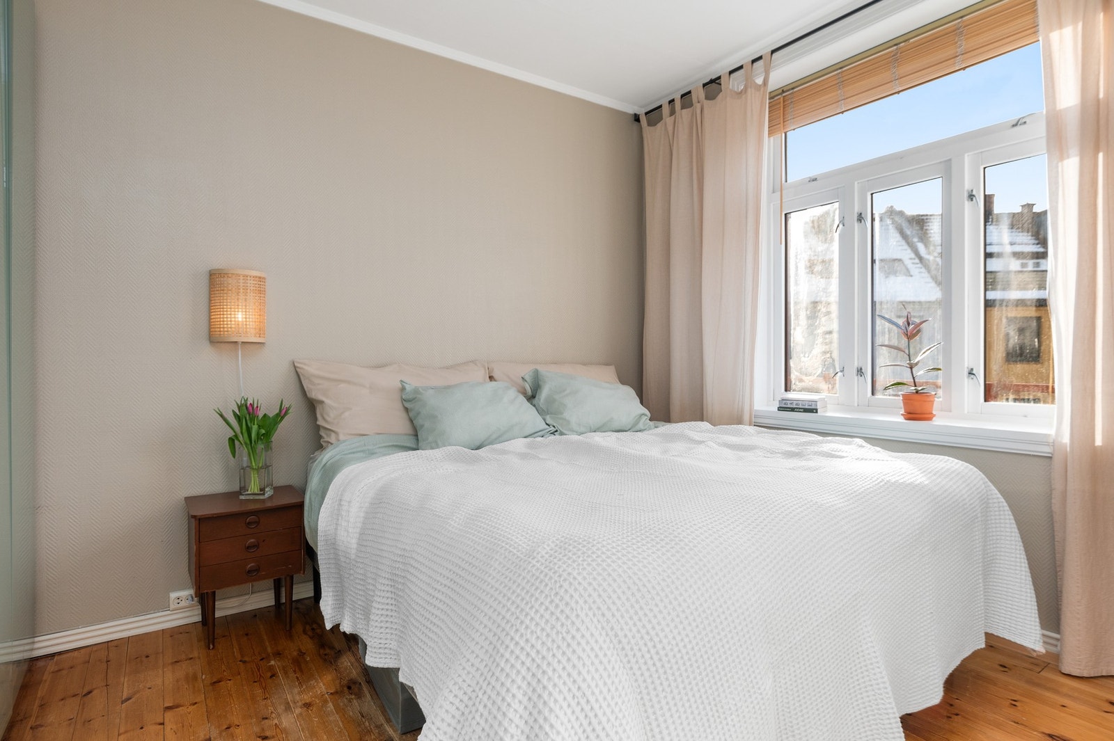 Soverommet er på hele 9,5 kvm. Galleribilde