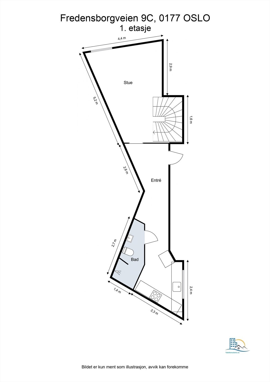 Plantegning - 1. etasje Galleribilde