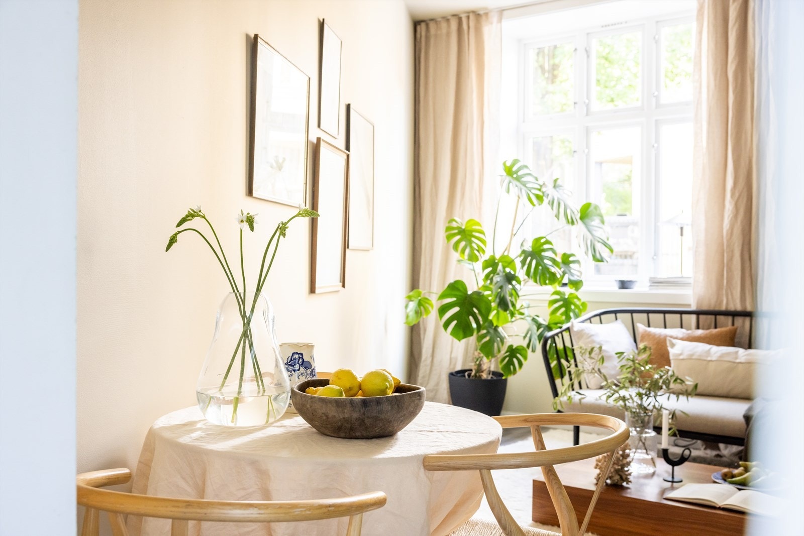 De fleste veggene i leiligheten ble malt i 2024. Galleribilde