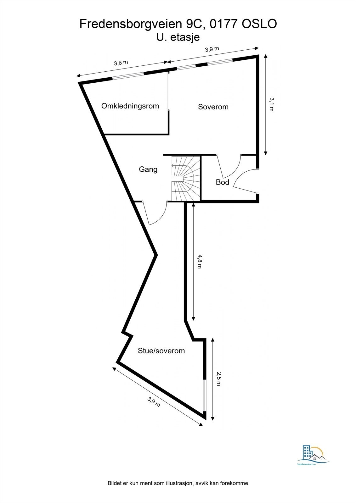 Plantegning - underetasje Galleribilde