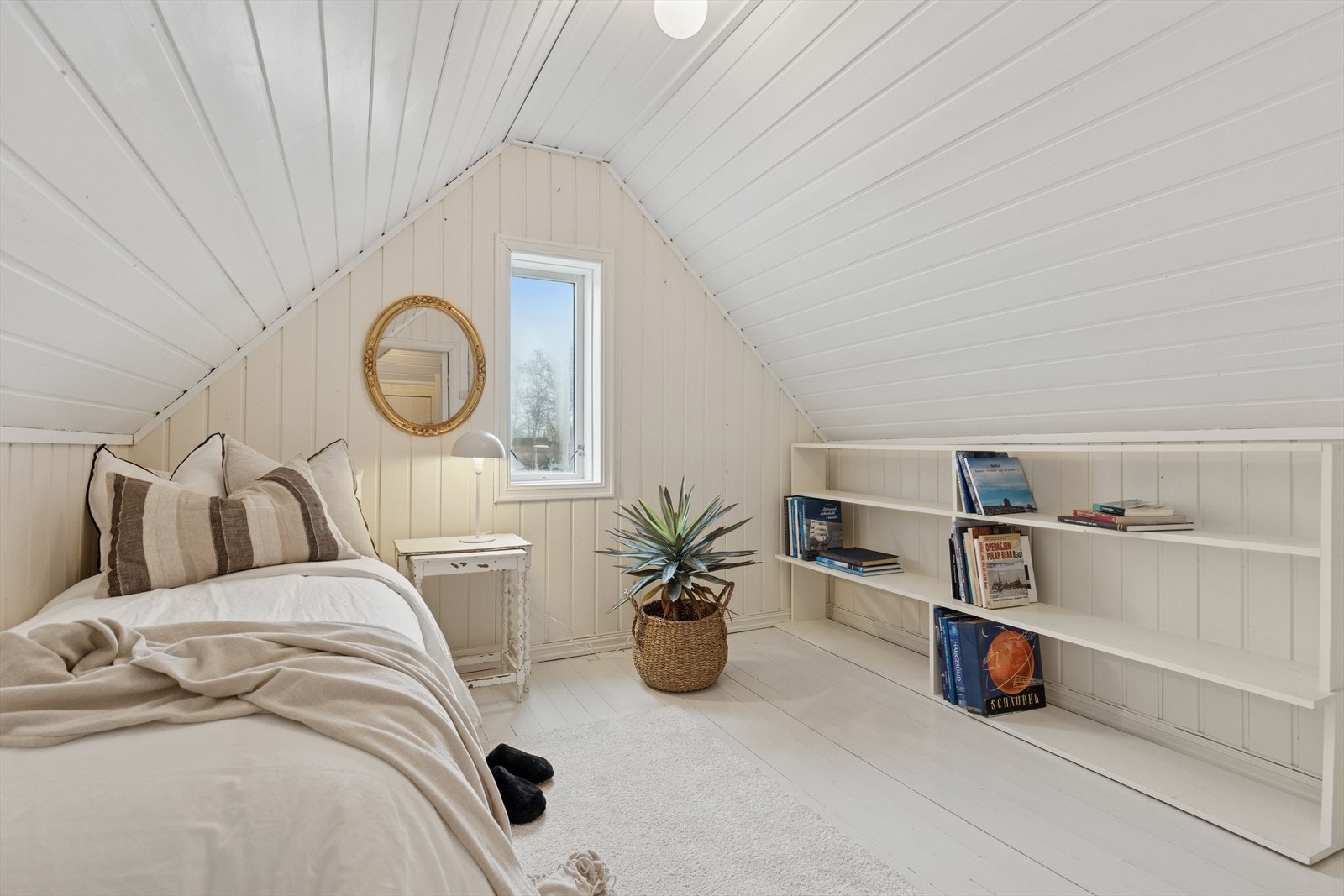 Rommene i loftsetasjen tilfredsstiller heller ikke dagens krav til rom for varig opphold. Galleribilde