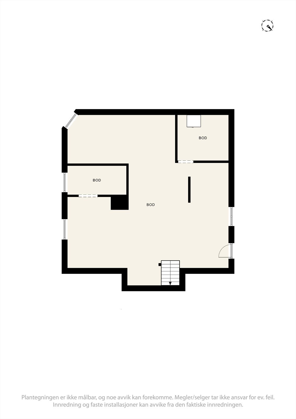 Plantegning kjeller. Galleribilde