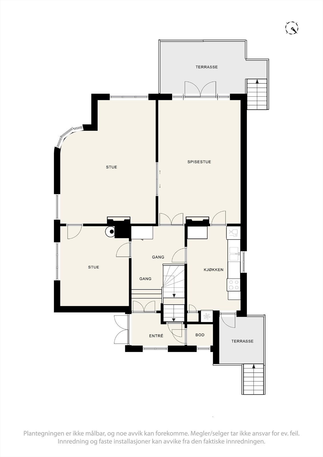 Plantegning 1. etasje. Galleribilde