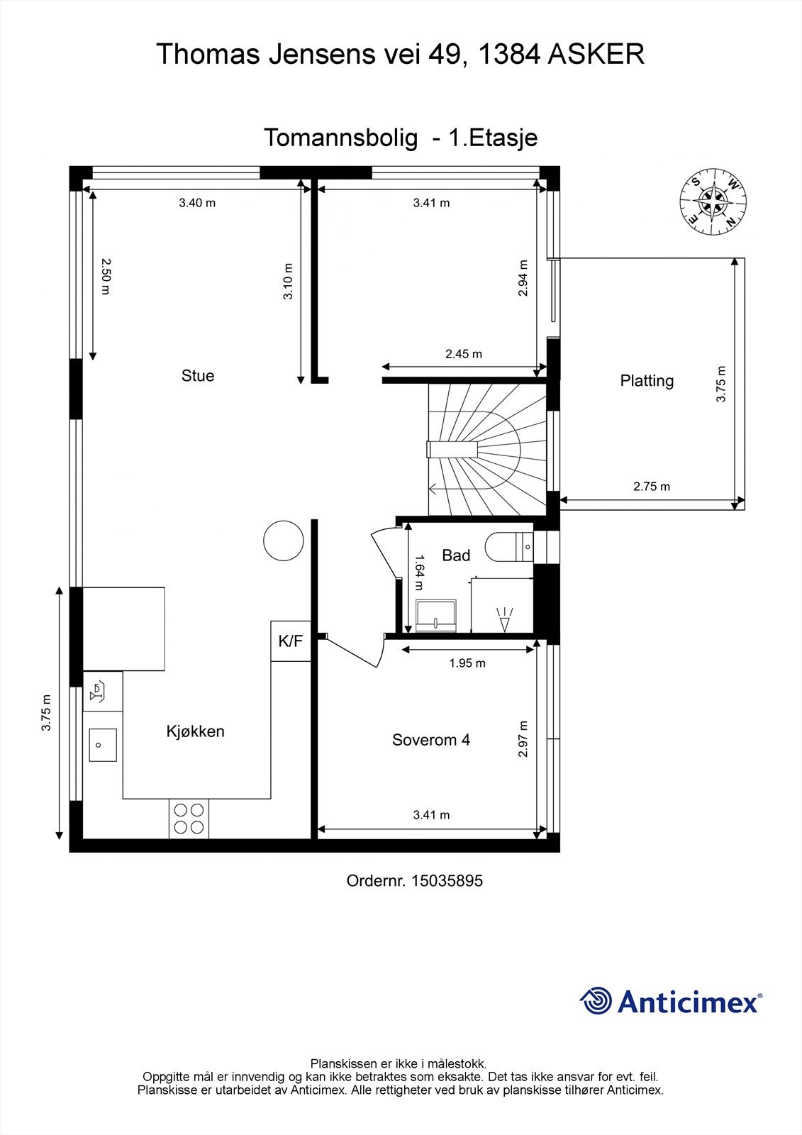 Plantegning 1. etasje. Galleribilde