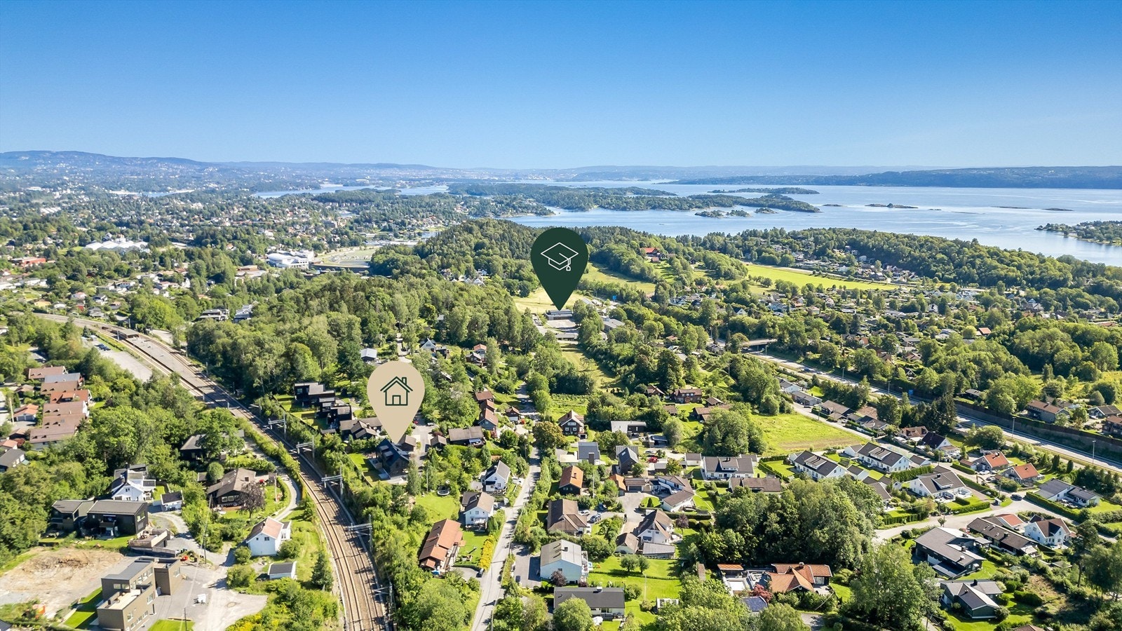 Gangavstand til Hofstad skole. Galleribilde