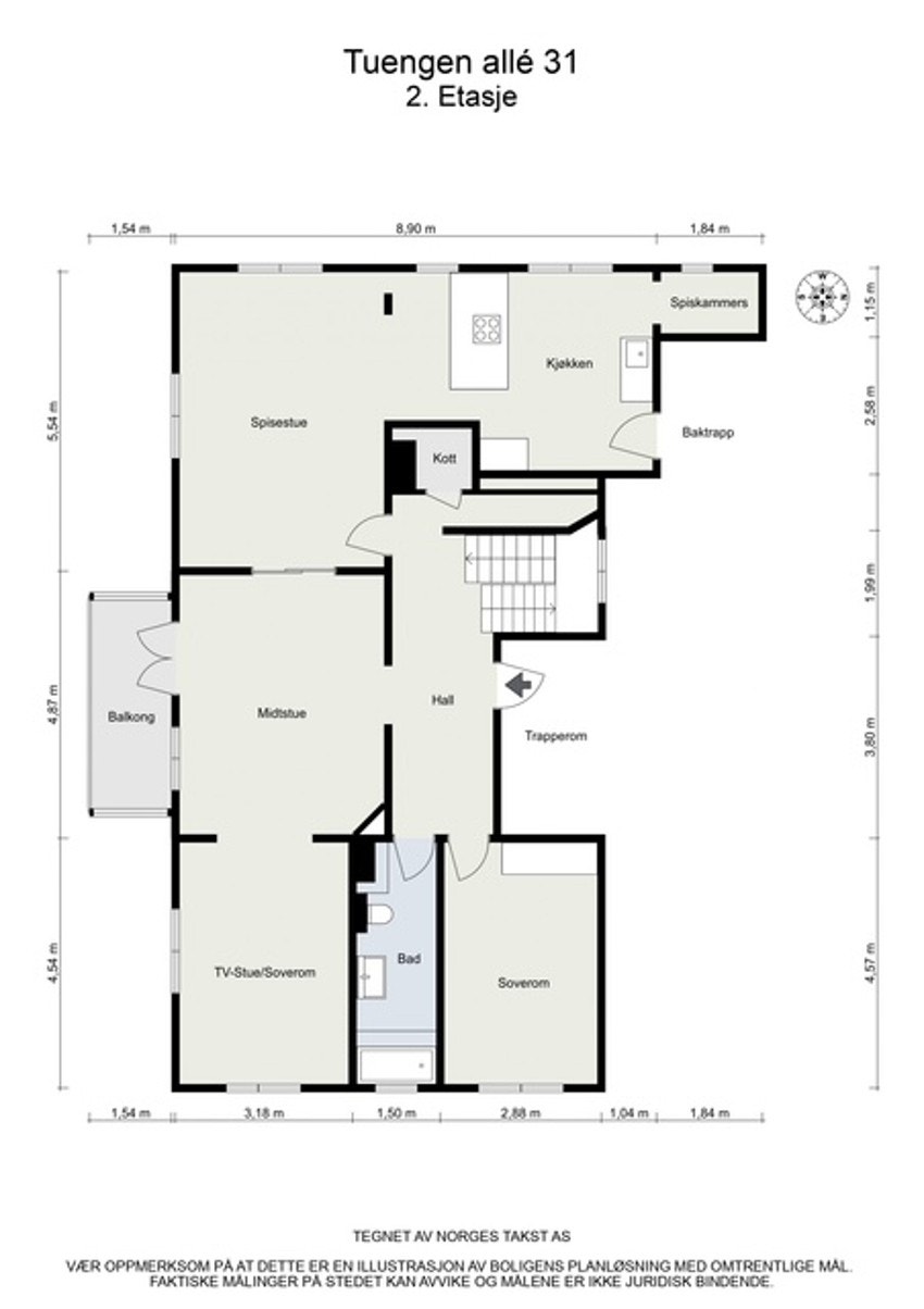 Plantegning 2.etasje Galleribilde