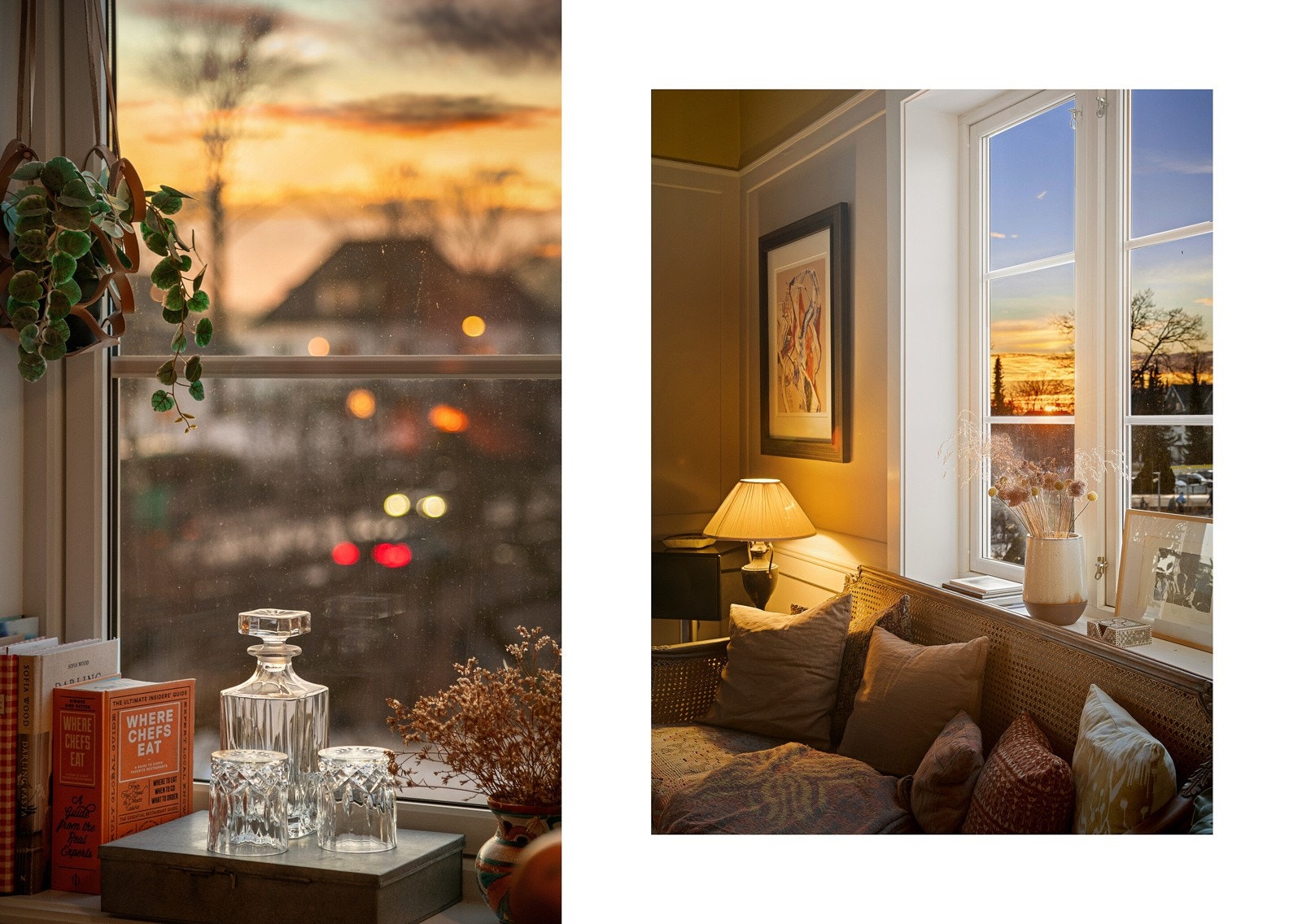 Fra boligen får du en fantastisk kveldsutsikt, hvor du kan nyte de vakre fargene på himmelen mens solen går ned Galleribilde