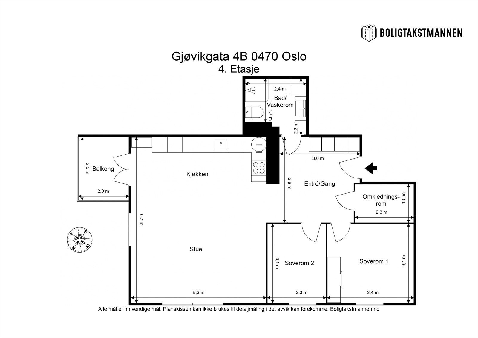 Plantegning til orientering. Galleribilde
