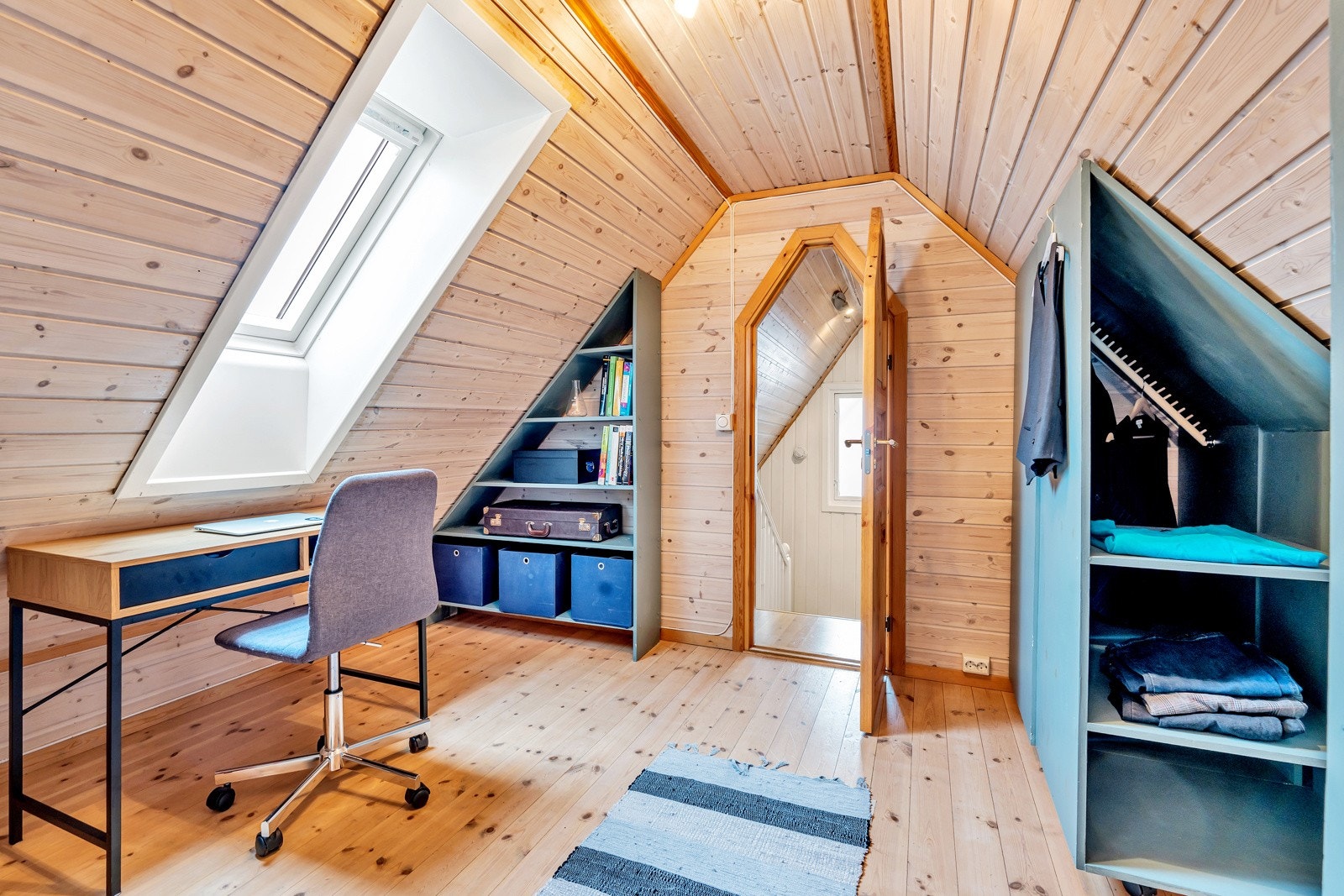 Areal med flere muligheter. På orginaltegninger er rommet registrert som bod. Galleribilde