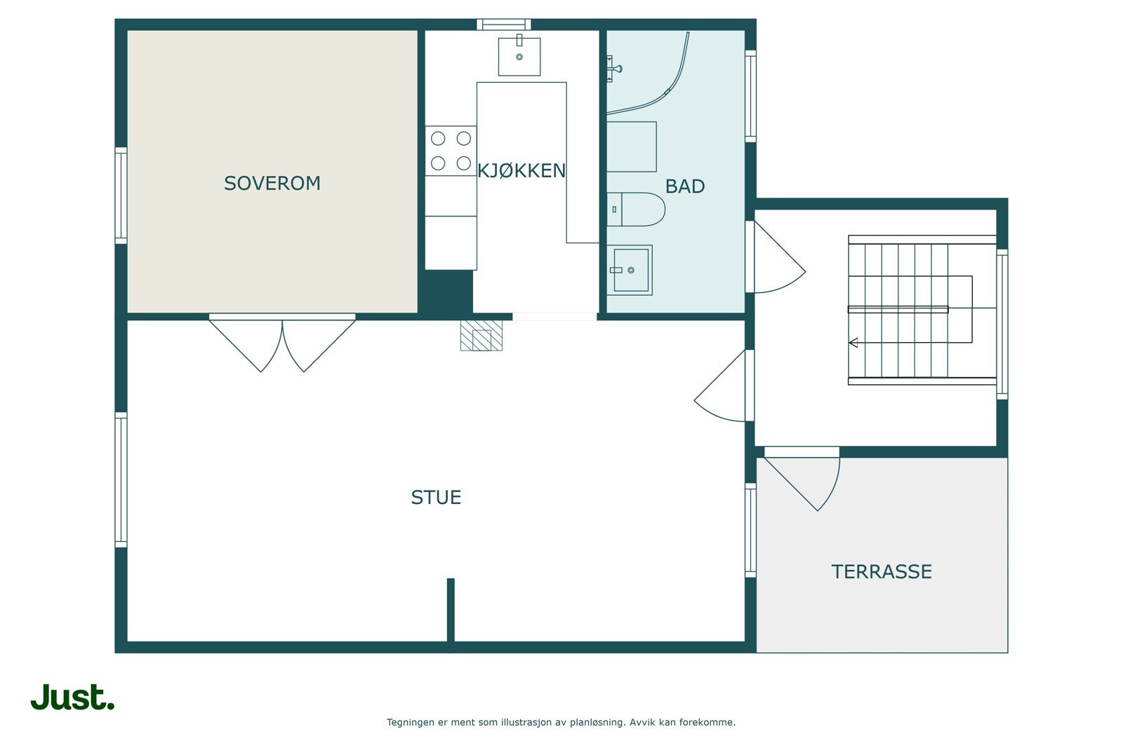 Planskisse 2. etasje. Galleribilde